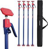 WORKPRO Cabinet Jack Support Pole, 54-114 Inches Steel Telescopic Quick Support Rod Adjustable 3rd Hand Support System with 154 lbs Capacity for Cabinet Jack, Drywall Jack& Cargo Bars, 4-Pack