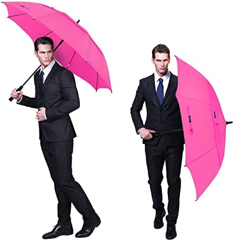 G4Free 47/54/62/68 Inch Automatic Open Golf Umbrella Oversize Extra Large Double Canopy Vented Windproof Waterproof Stick Umbrellas