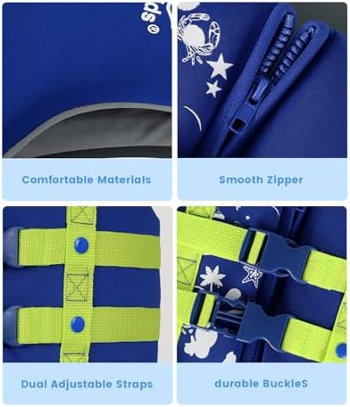 Gogokids Toddler Swim Vest, Kids Floaties – Boys & Girls Buoyancy Jacket, Swimming Aid for Pool & Beach, Fits 2-8 Years / 22-60 lbs