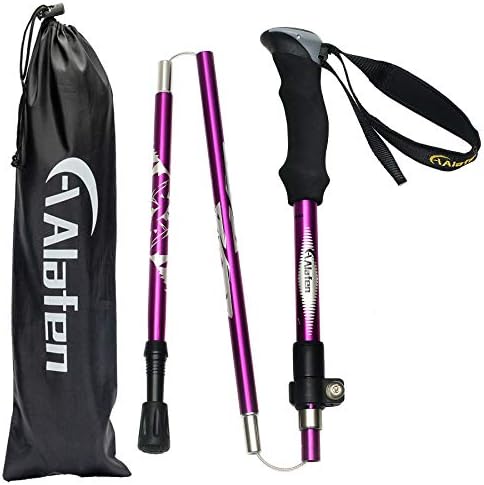 Aluminum Collapsible Ultralight Travel Trekking Hiking Pole for Men and Women