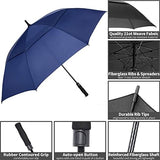 MRTLLOA 54/62/68/72 Inch Automatic Open Golf Umbrella, Extra Large Oversize Double Canopy Vented Windproof Waterproof Stick Umbrellas for Rain
