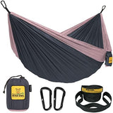 Wise Owl Outfitters Hammock for Camping Hammocks Gear for The Outdoors Backpacking Survival or Travel - Portable Lightweight Parachute Nylon - Up to 500lbs
