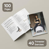 BABYGO® Birthing Ball for Pregnancy & Labor + Our Award Winning Book - Exercise, Birth & Recovery Plan, 5X Stronger Than a Yoga Ball with Eco Friendly Material