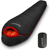 Bessport Mummy Sleeping Bag | 15-45 ℉ Extreme 3-4 Season Sleeping Bag for Adults Cold Weather– Warm and Washable, for Hiking Traveling & Outdoor Activities