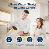 Bluevua RO100ROPOT-UV Reverse Osmosis System Countertop Water Filter - 6 Stage Purification with UV and Remineralization, Counter RO Filtration, Portable Water Purifier