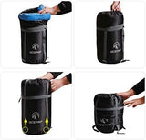 REDCAMP Sleeping Bag Stuff Sack, Black M, L, XL and XXL Compression Sack, Great for Backpacking and Camping