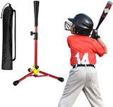 Kids Baseball Tee, 20.87 to 31.29 Inches Batting Tees for Baseball with Carry Bag, Portable Stable Baseball Tees for Hitting, Tripod Tanner Tee for Baseball Practice Stand Aged 3-8 Years