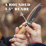 Opinel My First No.7 Stainless Steel Children’s Folding Pocket Knife with Safety Rounded Tip