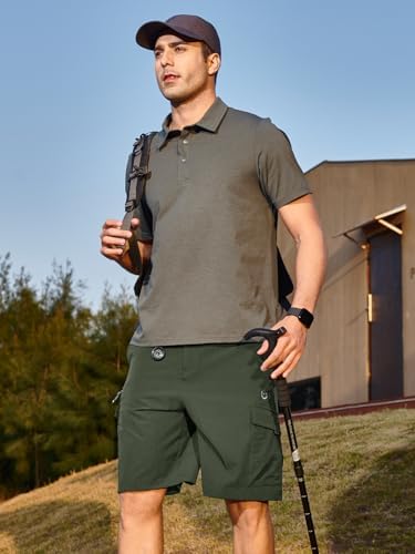 NORTHYARD Men's Casual Cargo Shorts Lightweight 9" Hiking Golf Work Quick Dry Camping Outdoor Travel Fishing with 7 Pockets