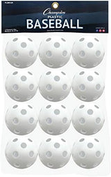 Champion Sports Hollow Plastic Baseballs