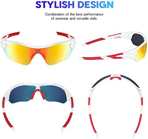 BEACOOL Polarized Sports Sunglasses for Men Women Youth Baseball Cycling Running Driving Fishing Golf Motorcycle TAC Glasses