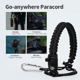 40 oz Insulated Water Bottle with Straw (Cold for 48 Hrs), Stainless Steel Triple Wall Vacuum Sports Water Jug, Leakproof Hydro Cup Flask with Paracord Handle & Straw Spout Lids & DIY Stickers