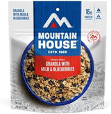 Mountain House Granola with Milk & Blueberries | Freeze Dried Backpacking & Camping Food | 6-Pack (0055450)