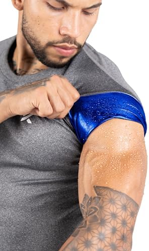 Kewlioo Men's Sauna Suit Shirt - Heat Trapping Sweat Compression Vest, Shapewear Top, Gym Exercise Versatile Shaper Jacket