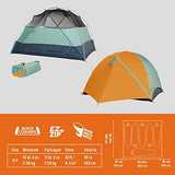Kelty Wireless Freestanding Car Camping Tent, 2 4 or 6 Person Sleeping Capacity, Two Doors + Two Vestibules, Campground Festival Backyard Shelter, 2022