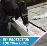 Raptor Gutter Guard – 48 FT. (Nominal) Contractor Grade Stainless Steel Micro-Mesh Gutter Guard Kit with Screws Included. Fits 6 in. & 7 in. Gutters. DIY-Friendly. (7.187 in. x 47.625 in.)