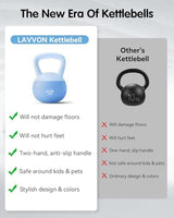 Soft Kettlebell - Cushioned Impact-Resistant Base and Anti-Slip, Kettle bell Anti-Slip Grip Weight for Home Workouts, Safe Strength Training Kettlebells Sets for Women & Men, With Non-slip Gloves