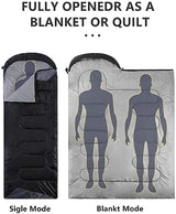 Sleeping Bags for Adults Backpacking Lightweight Waterproof- Cold Weather Sleeping Bag for Girls Boys Mens for Warm Camping Hiking Outdoor Travel Hunting with Compression Bags