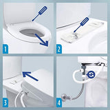TOTO SW3084#01 WASHLET C5 Electronic Bidet Toilet Seat with PREMIST and EWATER+ Wand Cleaning, Elongated, Cotton White