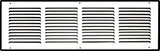 Fits 24x6 Duct Opening | Steel Return Air Grille by Handua | Vent Cover Grill for Sidewall and Ceiling | White | HVAC Cold Air Intake Grille | Outer Dimensions: 25.75"W X 7.75"H