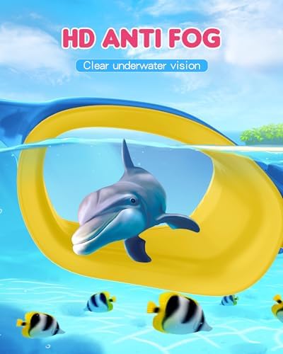 Kids Swim Goggles,Swimming Goggles for Kids 6-14, Anti-Fog UV Protection Pool Glasses for Boys Girls