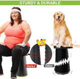 Upgraded Foldable Stool Thickened, Portable Collapsible Stool Retractable Stool for Fishing, Hiking Tours, BBQ, Parties, Outdoor Activities (Olive Green)