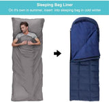 Sleeping Bag Liner,Travel Sheet & Adult Sleep Sack, Camping Sheets Travel Sleep Sack for Backpacking,Hotels & Hostels -Lightweight Single &Double Travel Sheet Camping Sheets