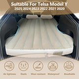 for Tesla Model Y Air Mattress, Self Inflating Car Camping Mattress with Wireless Charging Air Pump, 2 Pillows, Storage Bag, Sleeping Mat for Tesla Model Y Accessories 2020-2024 2025