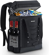 Cooler Backpack, 36 Cans Multifunctional Leakproof Cooler Backpack with Padded Top Handle, Mesh Pocket for Camping BBQ