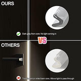 Kerf Weather Stripping Door Seal for Large Gap and Easy Installation (40 Feet, White)