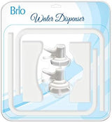 Brio Stainless Steel 3-5 Gallon Water Jug Stand and 2 Dispenser Valves, Non Slip Stand with BPA Free Fast Flow Water Spout Fits Both 48mm and 55mm Bottles 2 CAPS Included (White), 12 inches