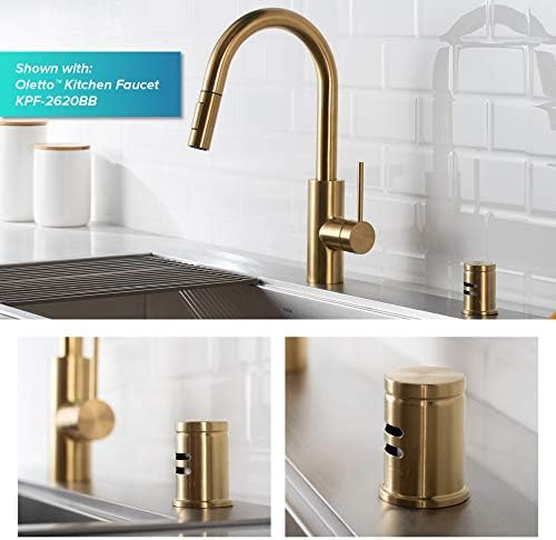 KRAUS Dishwasher Air Gap in Brushed Brass, KAG-1BB