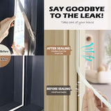 Weather Stripping Door Seal - Self Adhesive Weather Strip Silicone D Shaped Seal Strip for Door Frame/Window Seal (40FT White 3/8" W × 1/4" T)