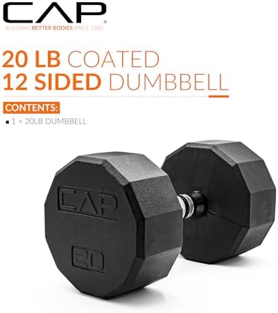 CAP Barbell Coated Hex Dumbbell Weight | Multiple Options