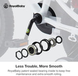 RoyalBaby Kids Bike EZ Freestyle Training Free Balance to Pedal Easy Learning Bicycle, 12-18 Inch for Toddlers to Big Kids