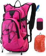 Hydration Backpack Pack with 2L Water Bladder 18L Hiking Backpack Women Men Lightweight Hydropack Insulated Daypack for Biking, Running, Festival