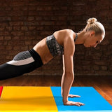 BalanceFrom Folding Gymnastics Mat Home Gym Floor Tumbling Equipment, Multicolor