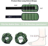 Sportneer Adjustable Ankle Weights 1 Pair 2 4 6 8 10 Lbs Leg Weight Straps for Women Men, Weighted Ankle Weights Set for Gym,Fitness, Workout,Walking, Jogging,1-5 lbs Each Ankle, 1 Pair 2-10 lbs