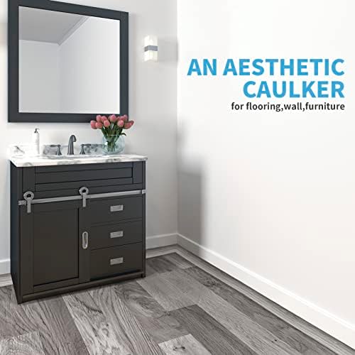 Art3d Self Adhesive Vinyl Strip for Joining Floor Gaps, Carpet Thresholds - 10 FT, 1.57in, Gray