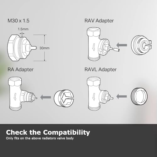 TP-Link Kasa Smart Thermostat Radiator Valve, Smart Radiator Valve, Energy Saving, LED display Radiator Thermostat Valve, Smart TRV Schedule, Works with Alexa & Google Home, Easy installation(KE100)