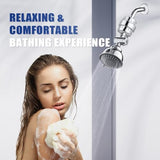 Shower Filter, 20 Stage Shower Head Filter for Hard Water with 2 Cartridges, High Output Shower Water Filter to Remove Chlorine, Fluoride and Other Impurities, Improves Skin Condition, Protects Hair