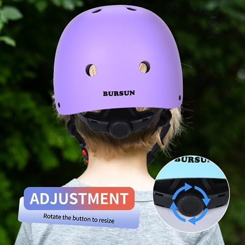 Kids Bike Helmet Ventilation & Adjustable Toddler Helmet for Ages 2-14 Kids Boys Girls Multi-Sport Helmet for Skateboard Roller Skateing Bicycle Scooter blance Bike