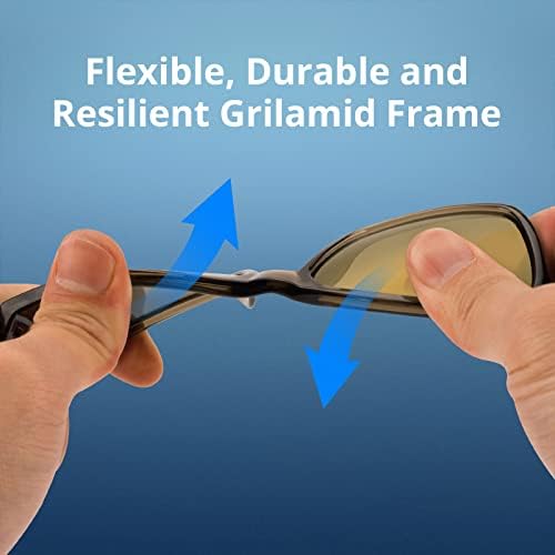 KastKing FlatRock Polarized Sport Sunglasses for Men and Women, Ideal for Driving Fishing Cycling Running, UV Protection