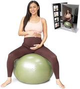 BABYGO® Birthing Ball for Pregnancy & Labor + Our Award Winning Book - Exercise, Birth & Recovery Plan, 5X Stronger Than a Yoga Ball with Eco Friendly Material