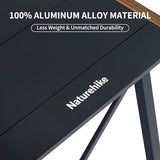 Naturehike Folding IGT Camping Table, Portable Outdoor IGT Cook System, Ultralight Aluminum Camp Table with Carry Bag for Car Camping Picnic RV Trip Patio Backyard BBQ