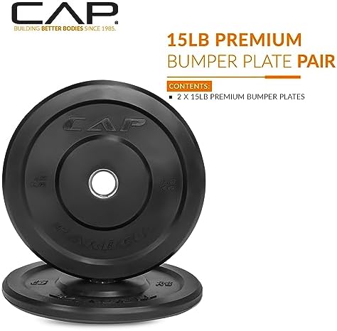 CAP Barbell Rubber Olympic Bumper Plate | Multiple Options/Colors