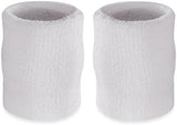 Suddora Arm Sweatbands, Absorbent and Breathable Thick Cotton Bands for Working Out, Gymnastics, Basketball, Tennis, and Football, Multiuse 4-inch Wristbands for Costumes and Cosplay