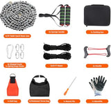 Rope Saw 55 inch High Limb Rope Saw with 70 Sharp Teeth, Rope Saw Tree Saw High Limb Both Sides, Pocket chainsaw