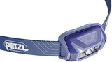 PETZL Tikka Headlamp - Compact 350 Lumen Light with Red Lighting, for Hiking, Climbing, Running, and Camping - Blue