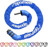 Sportneer Bike Lock: 5 Digit Combination High Security Anti Theft Bike Chain Lock - 3.2/3.6/4ft Heavy Duty Keyless Bicycle Lock for Bike, Motorcycle, Scooter, Door & Gate - 4/6mm Thick, Easy to Use
